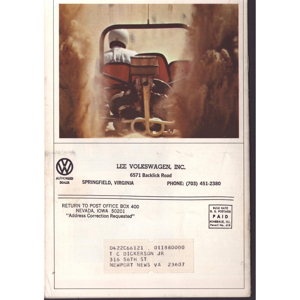 Vintage Small World Magazine Spring 1971 Volkswagen VW Owners Publication - Picture 2 of 3